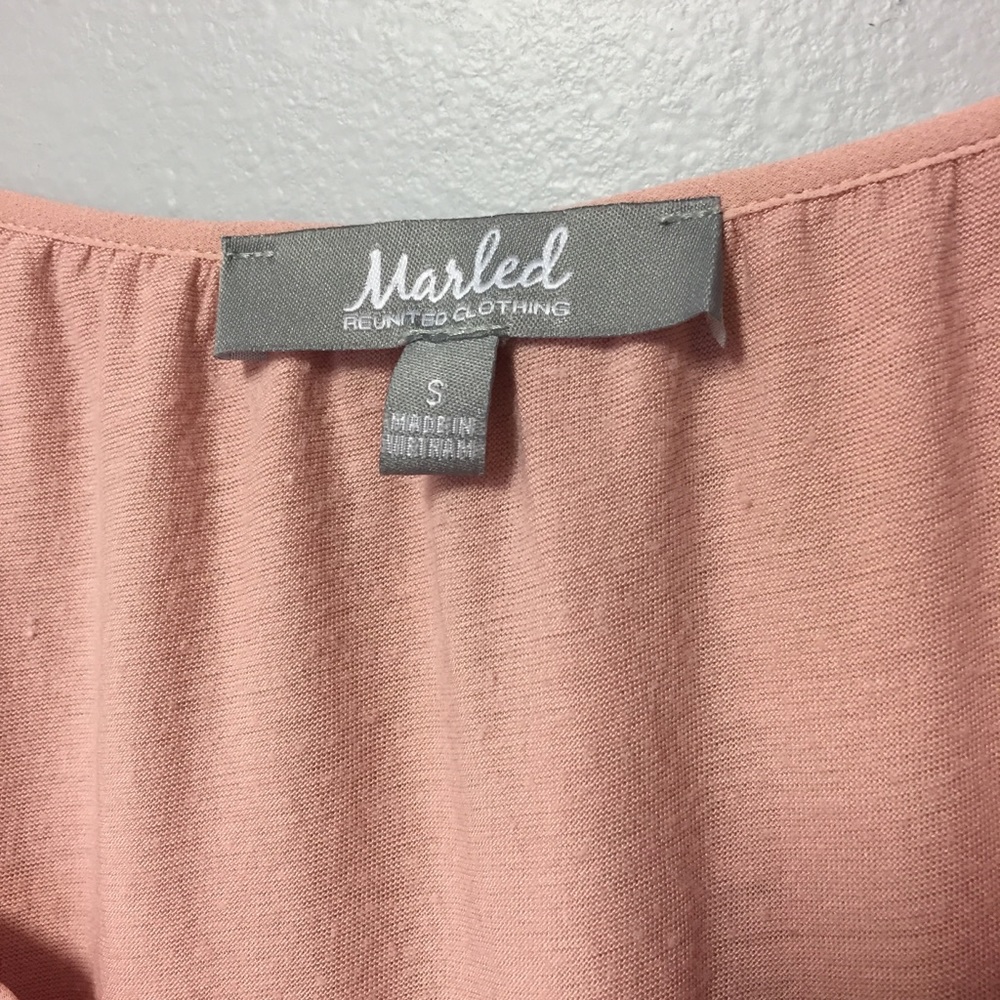 Blush Pink Bell Sleeve Top - Picture 5 of 5